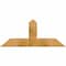 Ekena Millwork Portland Rough Sawn Timber Gable Bracket, Western Red Cedar, 48"W x 20"H x 6"D x 6"F, 10/12 Pitch GBW048X20X0606POR00RWR - alternate 1